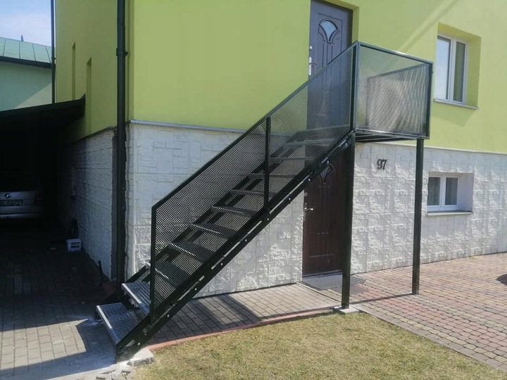 Stopnie WEMA 800x270 mm | ocynkowane | 30x2 mm | stopień metalowy,