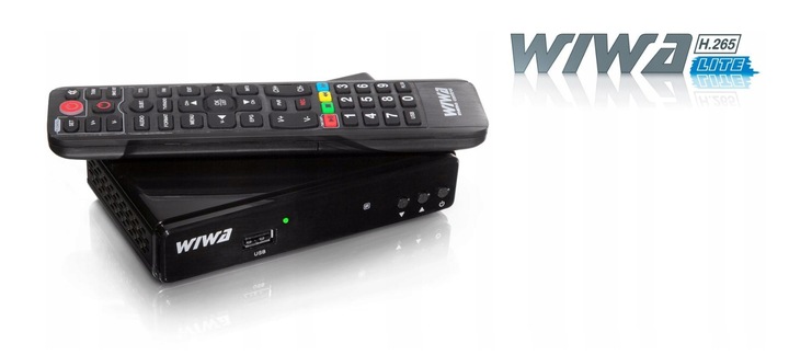 Tuner Odbiornik Dekoder DVB-T/T2 WIWA H.265 LITE TV naziemnej drugiej