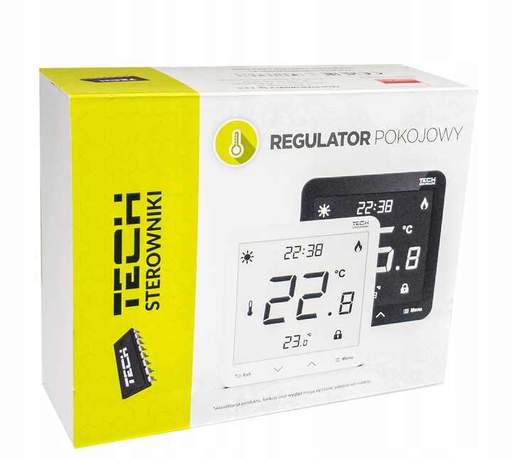 STEROWNIK REGULATOR POKOJOWY PROGRAMATOR ST-297z v3 PRZEWODOWY 230V BIAŁY