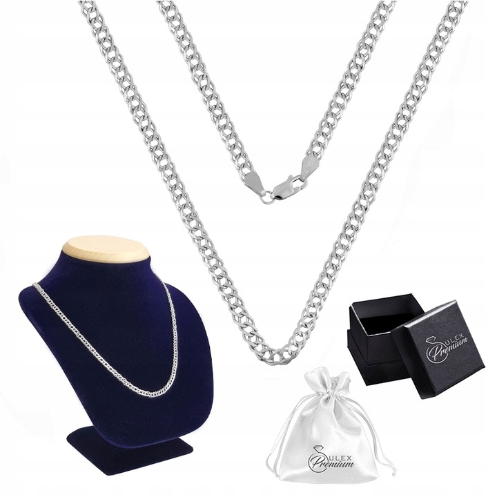 Łańcuszek srebrny pr. 925 Splot Rombus Rombo do Zawieszek | 55 cm x 2.5 mm