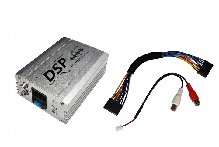 Wzmacniacz dźwięku 4x50W 10 kanałów DSP do radia z android Bluetooth