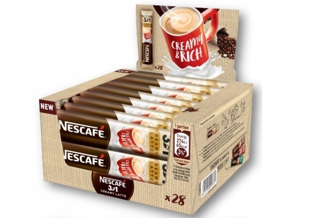 (x28) NESCAFE 3w1 Creamy Latte 15g