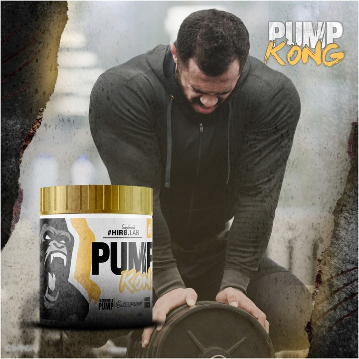 PRZEDTRENINGÓWKA POMPA CYTRULINA ARGININA GLICEROL 450g Pump Kong HIRO