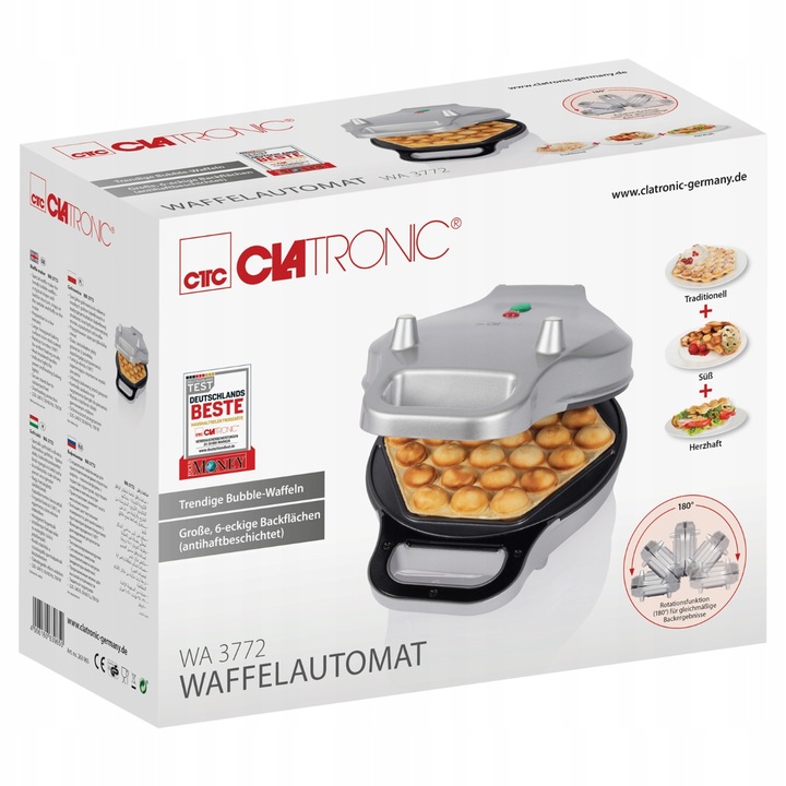 GOFROWNICA BĄBELKOWA GOFRY EGG ZAWIJANE BĄBELKOWE Puffs 700W MOCNA