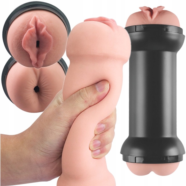 Dwustronny Masturbator Męski Sztuczna Pochwa Dupa
