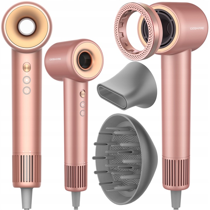 Mocna Suszarka do Włosów COSHARE EssenceRing SuperFlow1 PRO Jonizacja 1600W