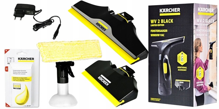 KARCHER MYJKA DO OKIEN BEZ SMUG I ZACIEKÓW WV 2 PREMIUM BLACK EDITION