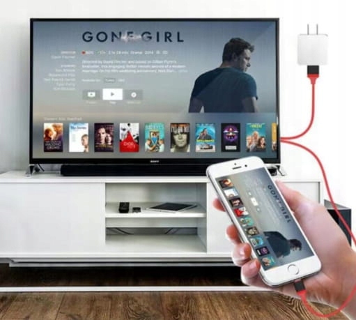 Adapter przejściówka Konwerter Kabel Lightning HDMI FHD USB iPhone iPad