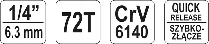 YATO GRZECHOTKA WYGIĘTA 1/4cal