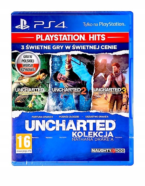 UNCHARTED KOLEKCJA NATHANA DRAKE'A / PL / PS4 PS5