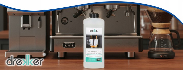 UNIWERSALNY Odkamieniacz w Płynie do Ekspresów Ekspresu 1000ml Drekker