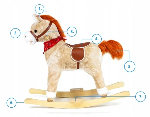 KOŃ na biegunach ŚPIEWAJĄCY, interaktywny KONIK
