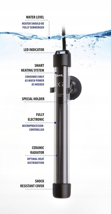Aquael Grzałka FIX 2 100W GRZAŁKA DO AKWARIUM
