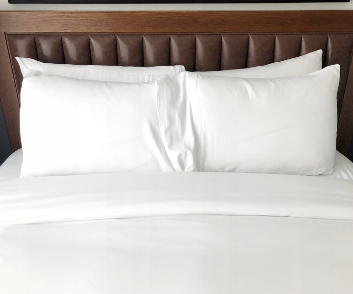 POŚCIEL HOTELOWA 160x200 cm BIAŁA BAWEŁNA 140 gr + POSZEWKA 70x80 cm