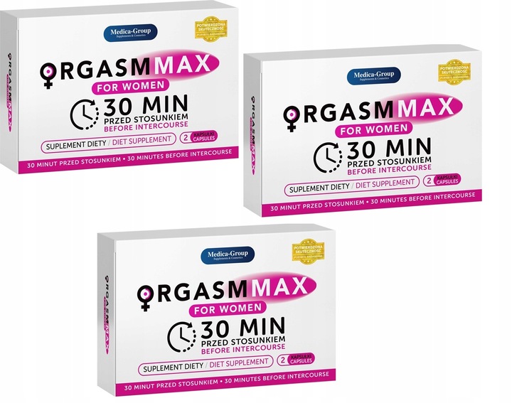 TABLETKI ORGASM MAX na ORGAZM i LIBIDO DLA KOBIET