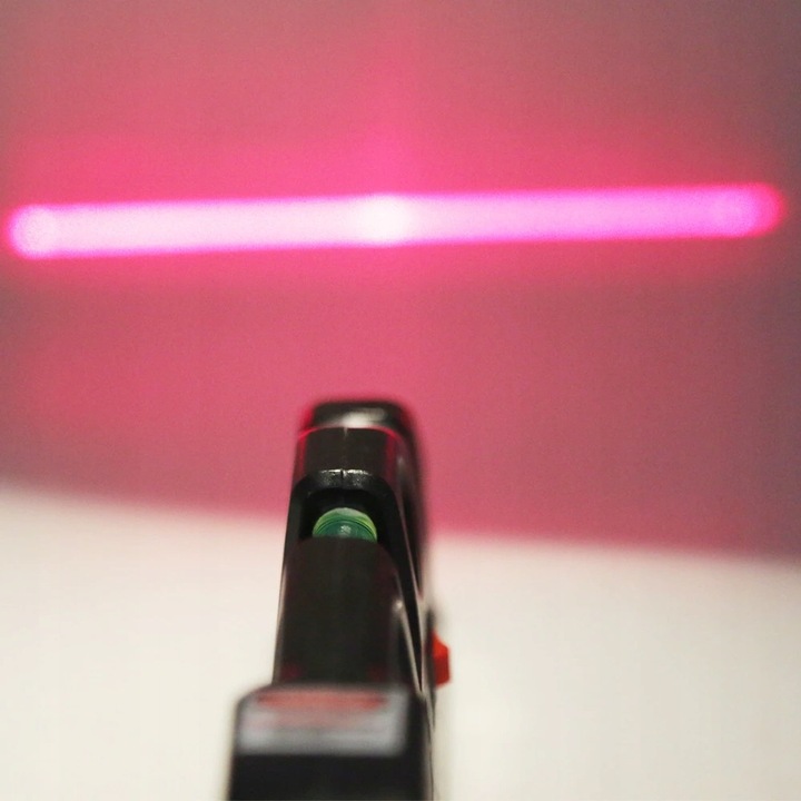 POZIOMICA LASEROWA Z MIARKĄ MIARĄ 250CM LASER KRZYŻOWY 3 LIBELKI