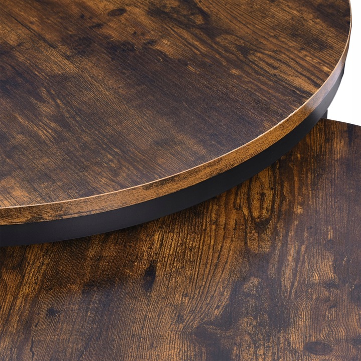 STOLIK KAWOWY RUSTYKALNY OKRĄGŁY ZESTAW STOLIKÓW KAWOWYCH ŁAWA LOFT