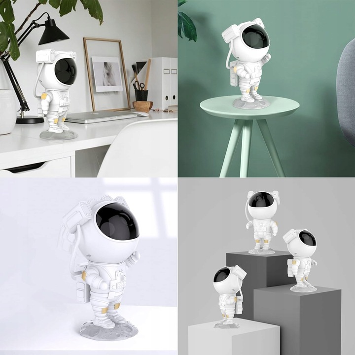 PROJEKTOR GWIAZD ASTRONAUTA GWIEŹDZISTE NIEBO NOCNA LAMPKA DLA DZIECI LED