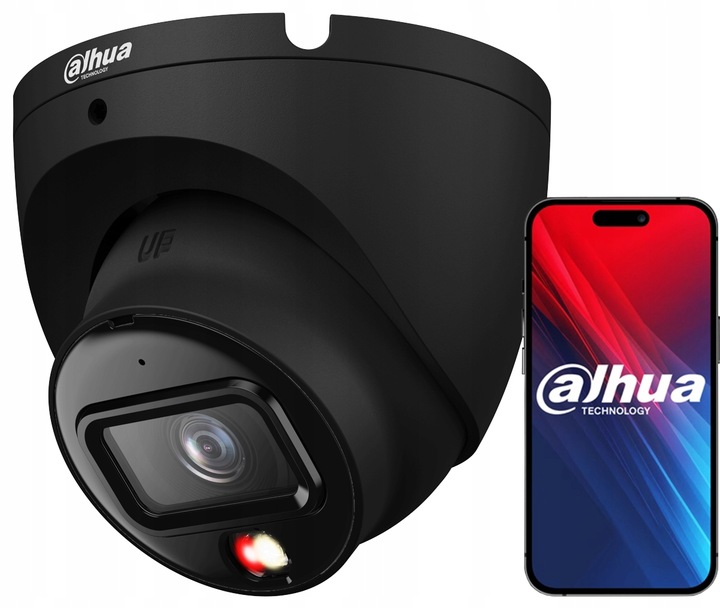 Kamera IP Dahua 6Mpx Zewnętrzna Dual Light PoE IPC-HDW1639T-A-IL-S6 BLACK