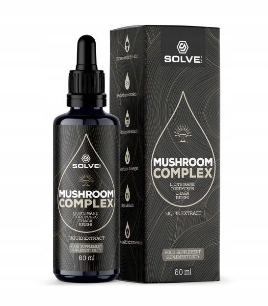 SOLVE LABS Mushroom Complex (4 grzyby) w kroplach 60ML