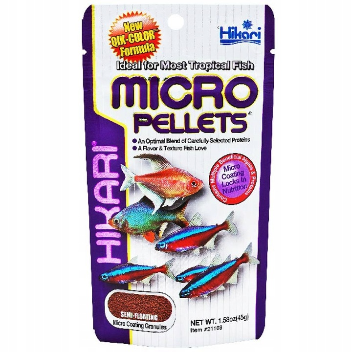 HIKARI Micro Pellets 45g Dla ryb z Amazonki