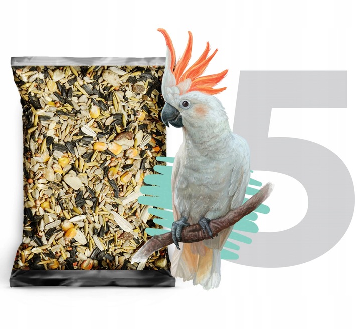 5kg Karma dla papug średnich papugi Nimfa Rozella pokarm STANDARD