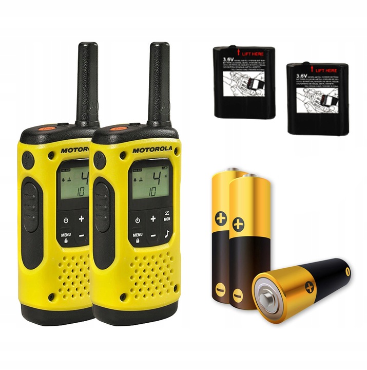 2x MOTOROLA T92 H2O WODOODPORNE KRÓTKOFALÓWKI ZASIĘG DO 10km + FUTERAŁ