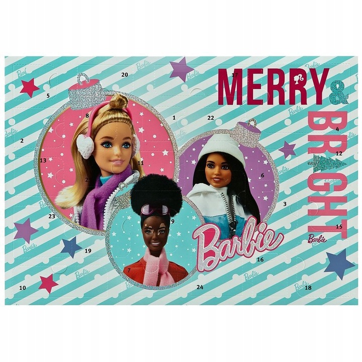 Kalendarz Adwentowy BARBIE dla dzieci