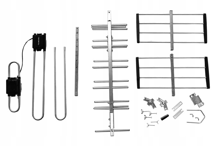 ANTENA DO TV NAZIEMNEJ ZEWNĘTRZNA DVB-T2 KIERUNKOWA COMBO MUX8 LTE VHF