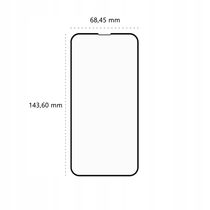Szkło hartowane 5D BananGuard pełne do Apple iPhone 13