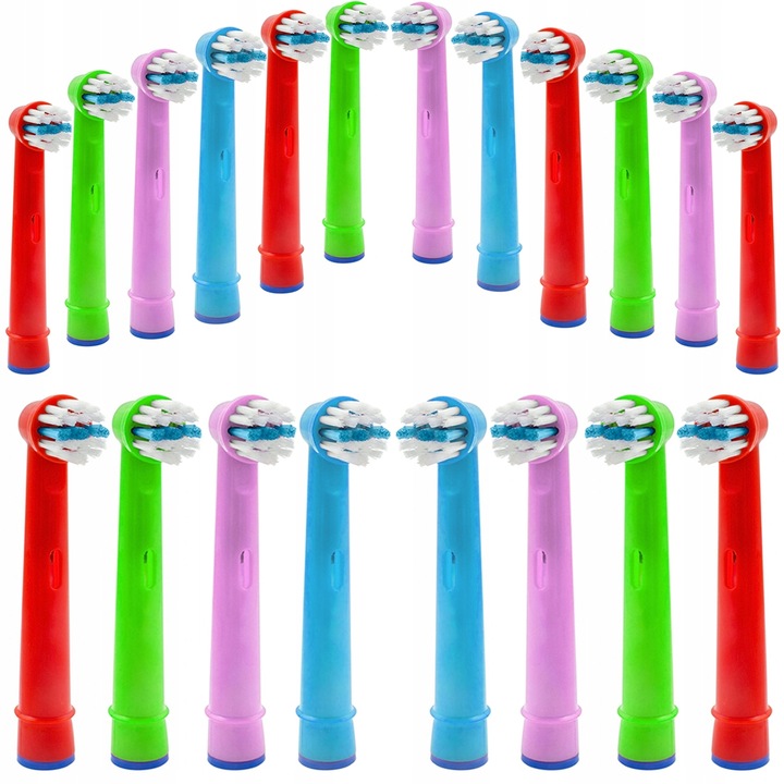 20x KOŃCÓWKA KIDS SOFT DO SZCZOTECZKI ORAL-B DLA DZIECI ZESTAW