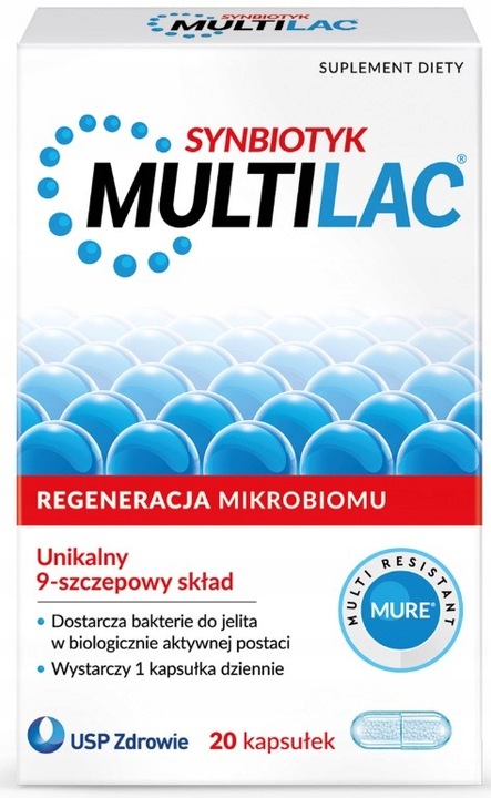 MULTILAC synbiotyk probiotyk + prebiotyk 3x20 kapsułek