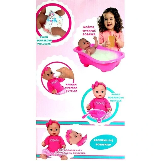 LALKA SIKAJĄCA 43cm BOBAS NEWBORN Bobasek PL