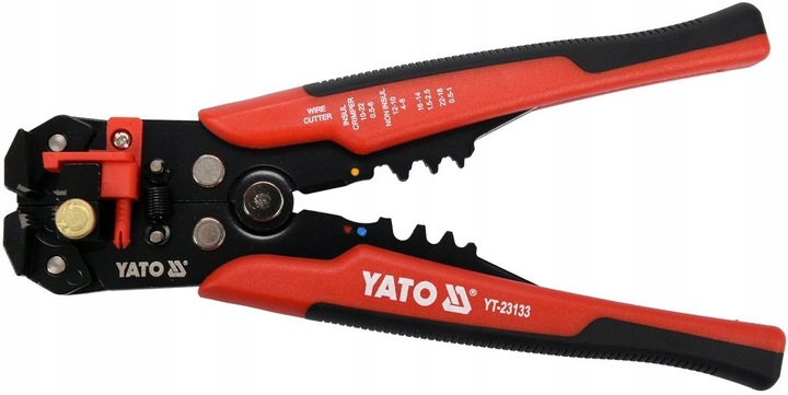 YATO ŚCIĄGACZ IZOLACJI SZCZYPCE Z ZESTAWEM KONEKTORÓW 205 MM 191 EL.