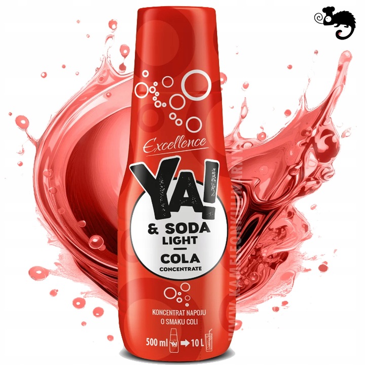 YA! KONCENTRAT SODA STREAM LIGHT ZERO bez cukru mix 8 SMAKÓW x500ml aż 4L !