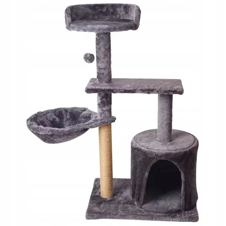 Drapak Dla Kota Duży Wysoki Wieża Legowisko Domek Budka Zabawka Sznurek