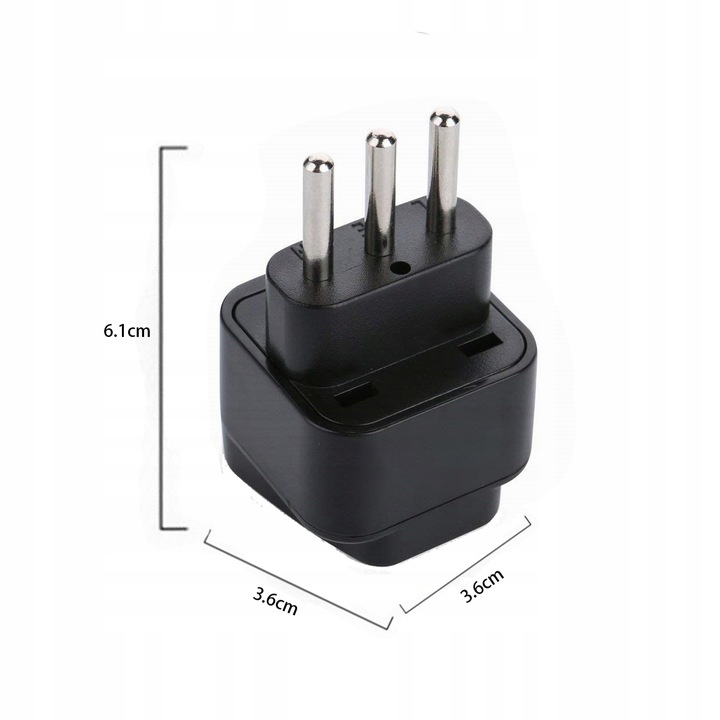 2X ADAPTER EU do TYP L WŁOCHY WTYCZKA WŁOSKA ITALIA