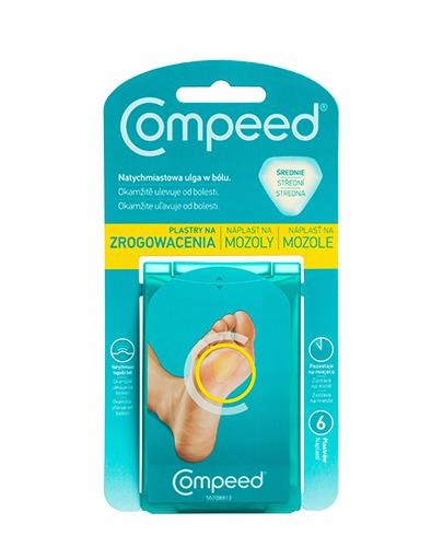 COMPEED Plastry na zrogowacenia średnie 6 szt.
