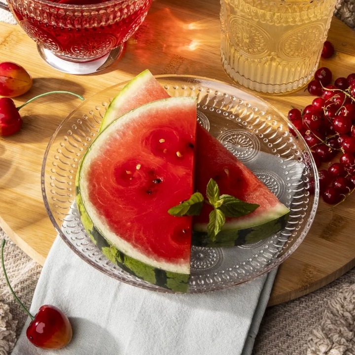 Talerzyki deserowe Talerze do ciasta Altom Design Daisy 17 cm Zestaw 6 szt