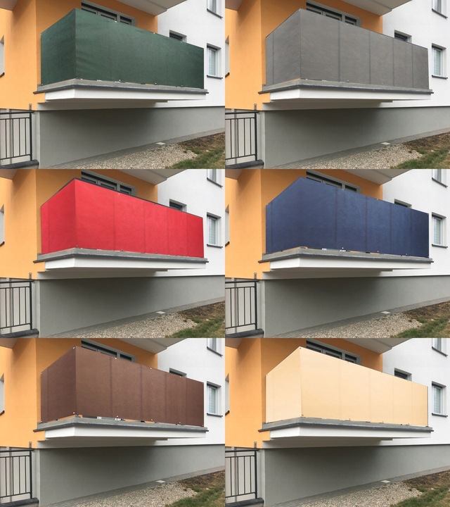 OSŁONA BALKONOWA NA WYMIAR 90CM DŁ50CM MATA OSŁONA NA BALKON UV 98% +GRATIS