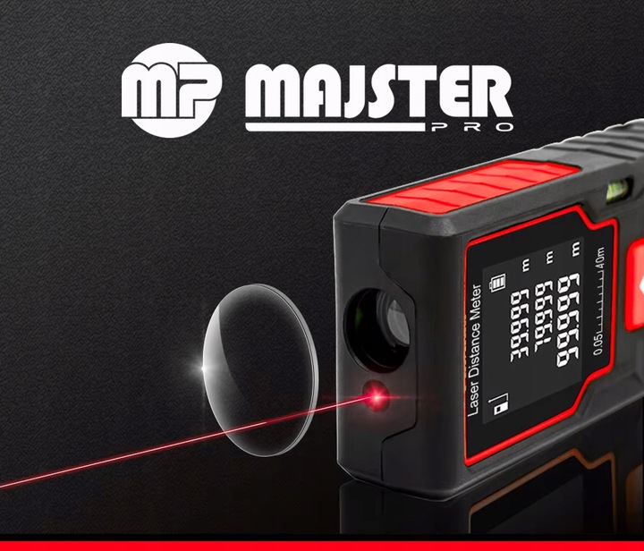 DALMIERZ LASEROWY 40M CYFROWY MIERNIK ODLEGŁOŚCI POZIOMICA LASEROWA