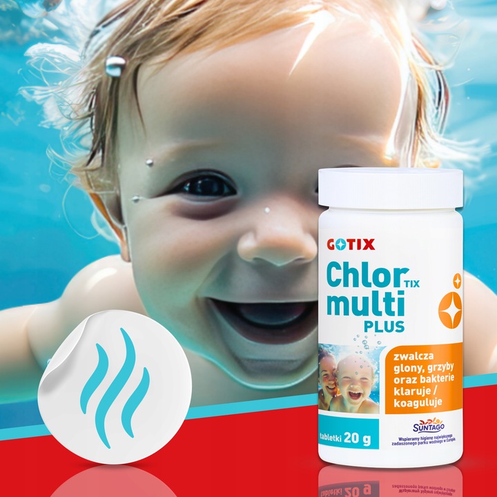 Chlor do Basenu Jacuzzi SPA Tabletki Multifunkcyjne Chemia do Basenu -