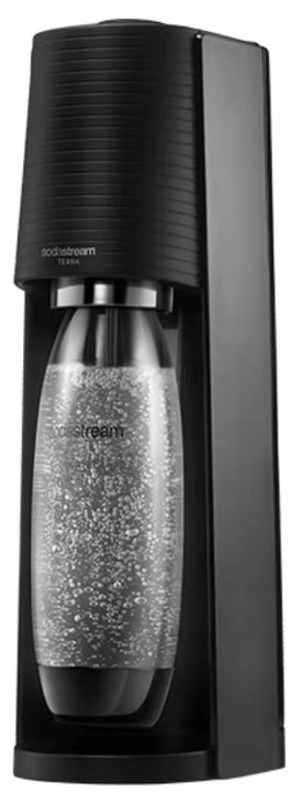 SODASTREAM Terra saturator do wody gazowanej CZARNY + 2 butelki +