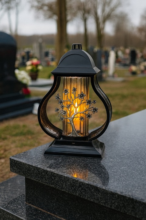Znicz na Wszystkich Świętych na Grób Cmentarz Duży Lampion