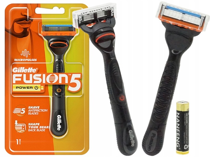 MASZYNKA DO GOLENIA GILLETTE FUSION 5 FUSION5 POWER MICROPULSES