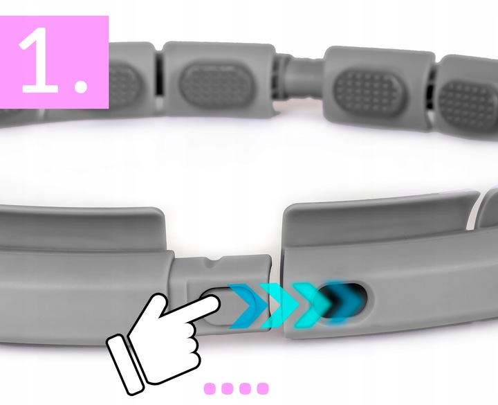 Hula-hop ODCHUDZAJĄCE z LICZNIKIEM KOŁO z obciążeniem WYPUSTKAMI