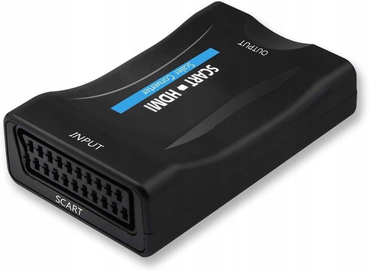KONWERTER ADAPTER SCART DO HDMI + ŁADOWARKA USB