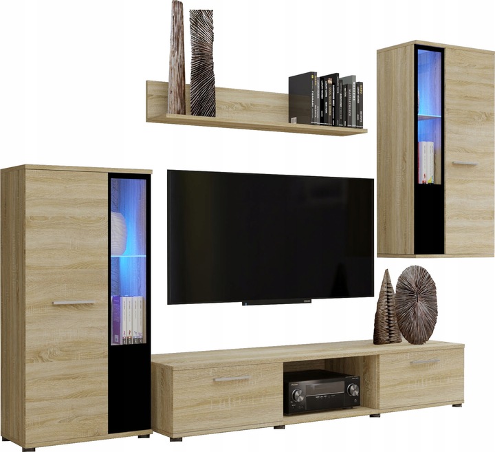 Meblościanka CUBE biały mat meble pokojowe