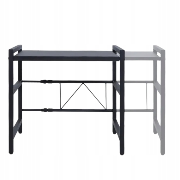 Stojak na mikrofalówkę półka rozsuwana regulacja teleskopowa organizer