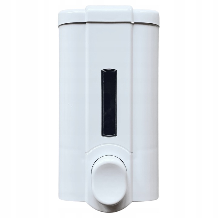 Dozownik Pojemnik do mydła płynie zbiornik 500 ml Biały Naścienny ATEST PZH